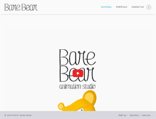 Tablet Screenshot of barebearstudio.com